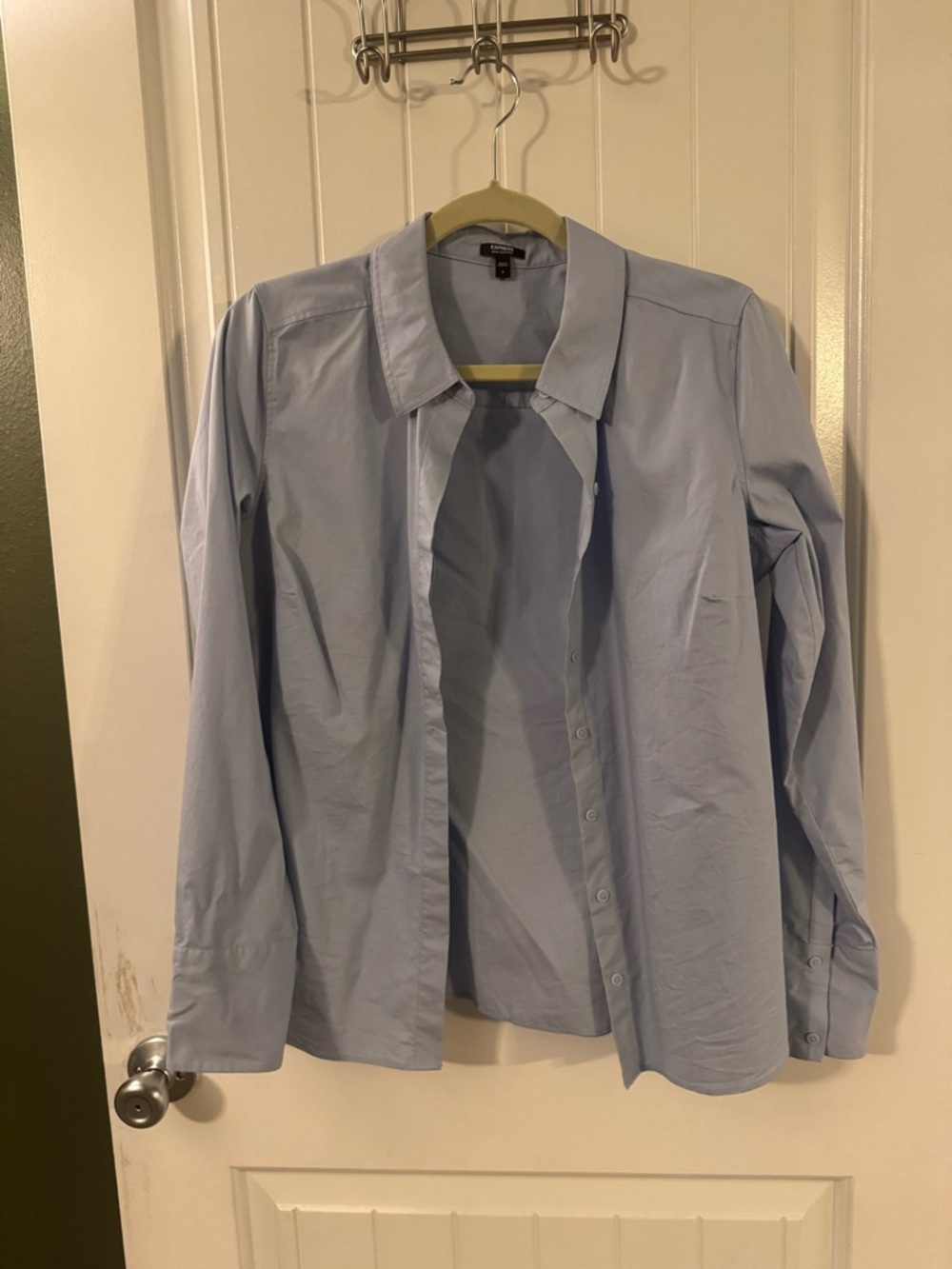 Express Light Blue Womens Dress Shirt